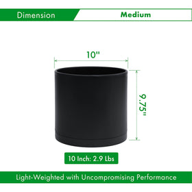 D'vine Dev seamless saucer ensures drip-free indoor use.