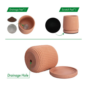 D'vine Dev beaded terracotta closeup highlights artisanal craft and warm tones.