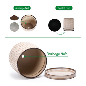D'vine Dev beaded texture close-up highlights handcrafted ceramic quality