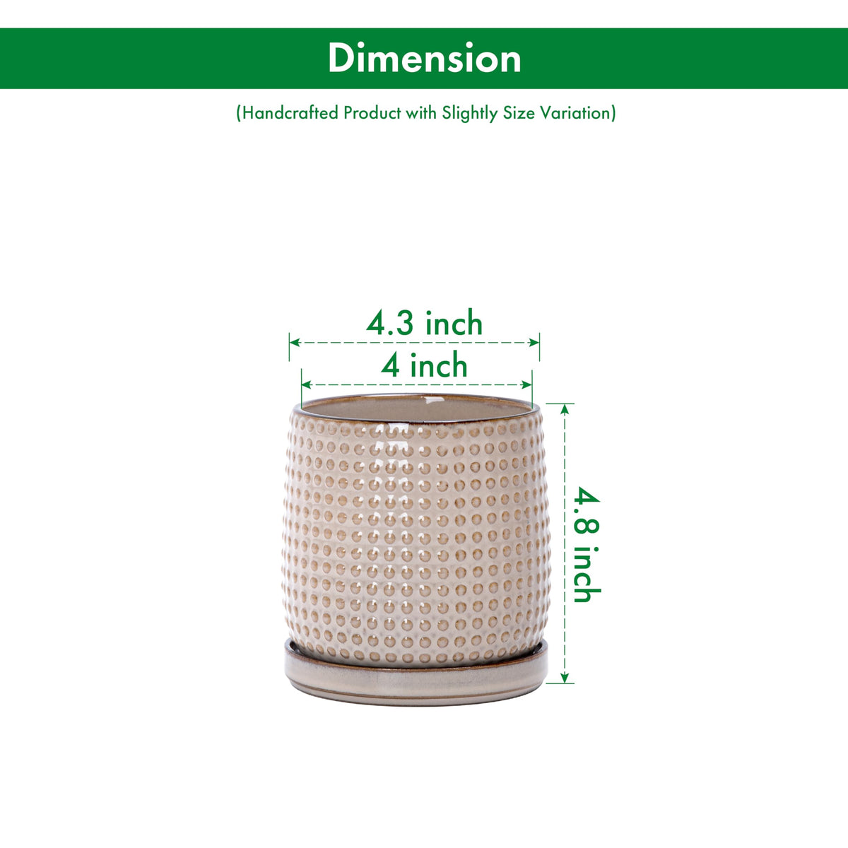D'vine Dev 4in top view shows compact size for desks and windowsills