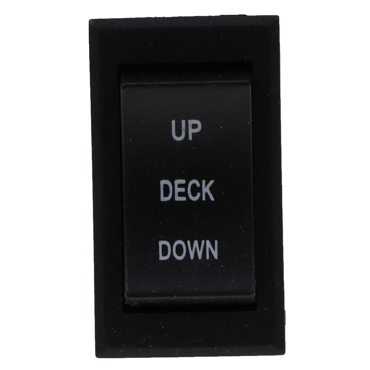 DVPARTS deck lift rocker switch close-up, high-quality replacement part.