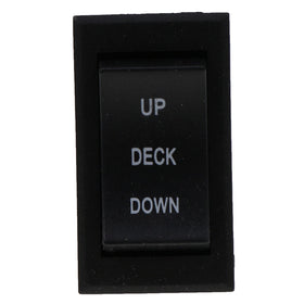 DVPARTS deck lift rocker switch close-up, high-quality replacement part.