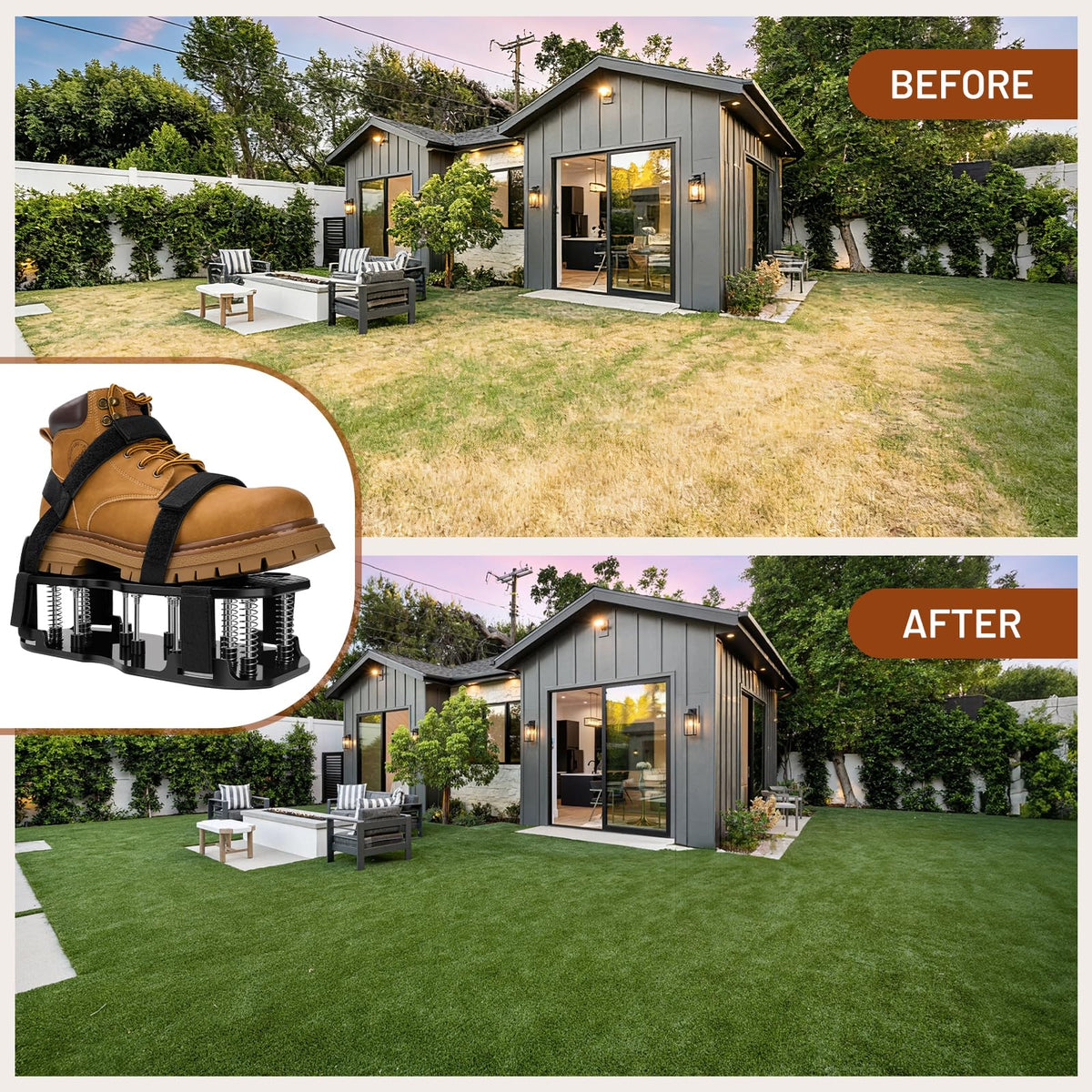 DWAEEGG versatile for lawn care and indoor epoxy or paint tasks