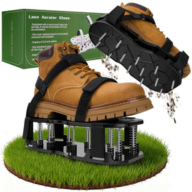 DWAEEGG lawn aerator shoes with spikes for deep soil aeration and healthier grass