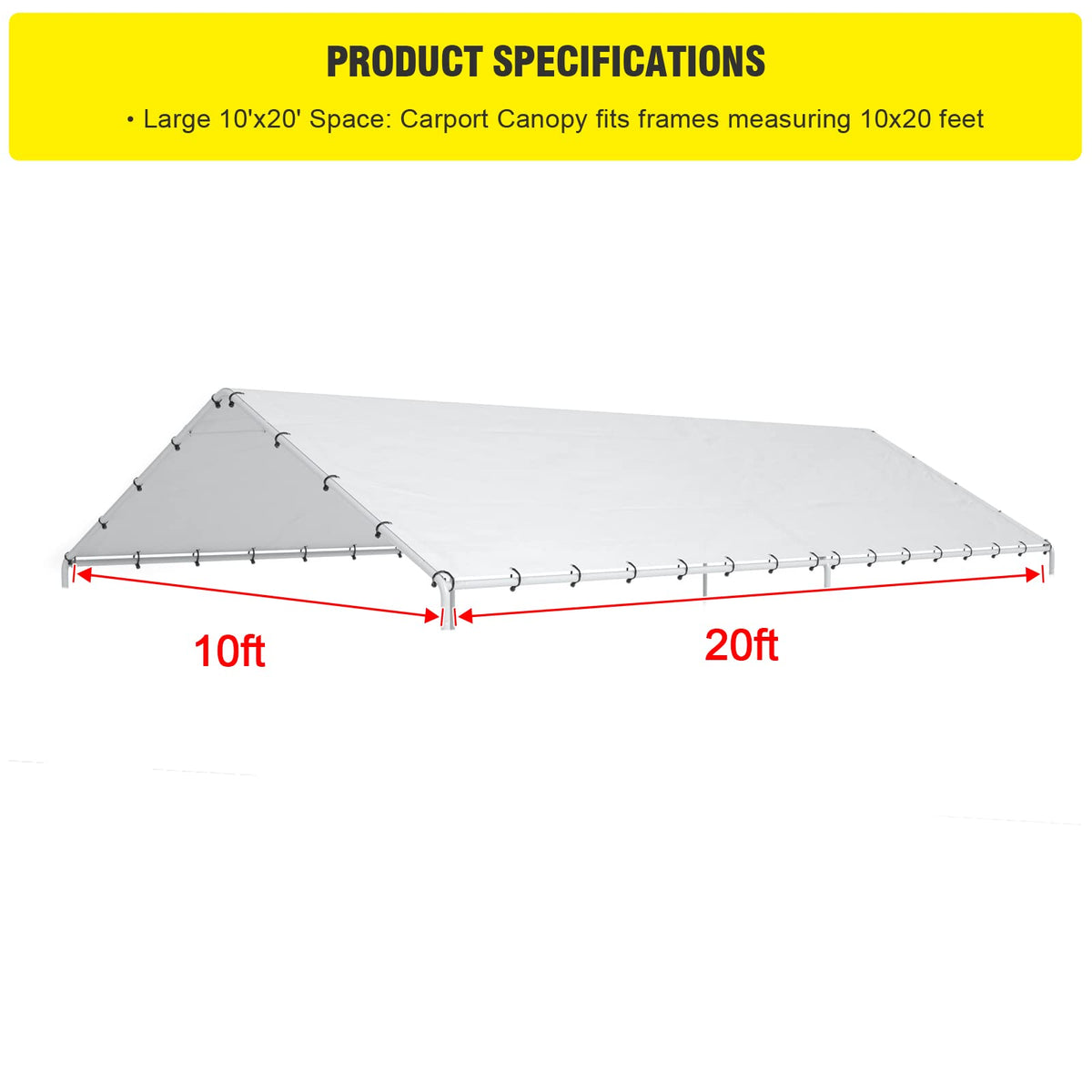 DWALE 48-ball bungee cords enable quick, secure canopy installation.