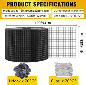DWALE flexible net around conduits and rails for versatile protection