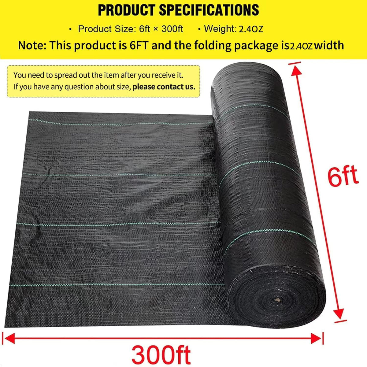 DWALE geotextile 2-4oz heavy-duty fabric supports erosion control and drainage.