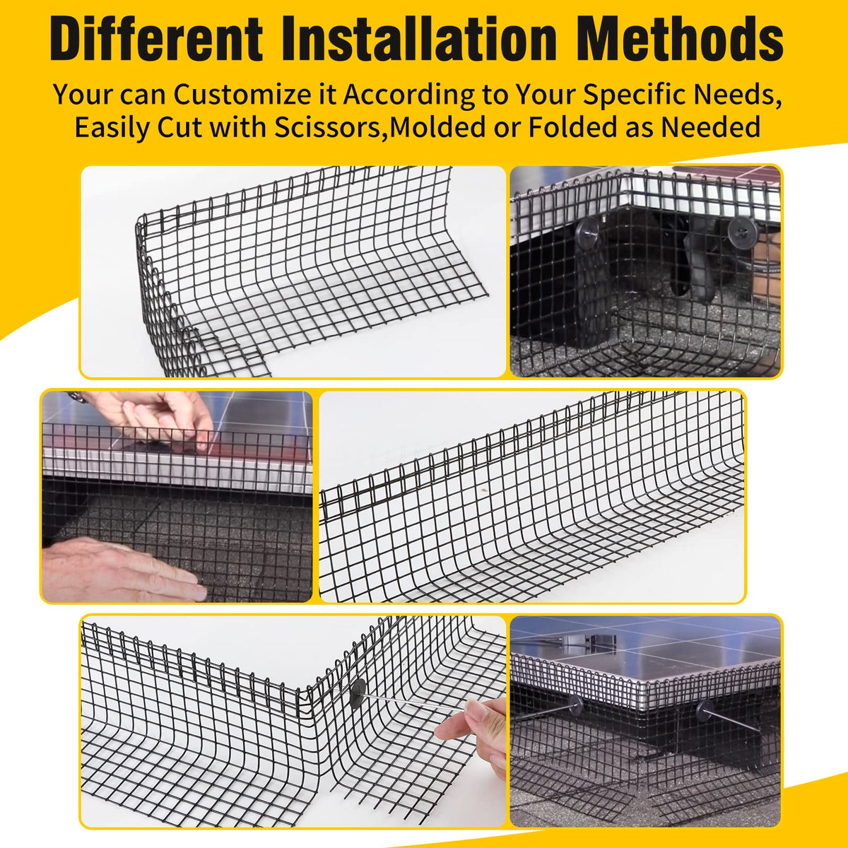 DWALE half-inch mesh close-up shows tight openings for protection