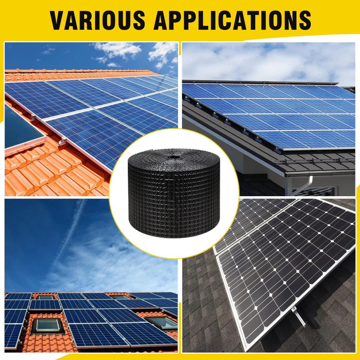 DWALE package includes net and 70 clips for DIY installation
