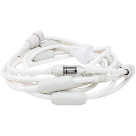 DWALE pool cleaner feed hose back-up valve improves reliability during cleaning