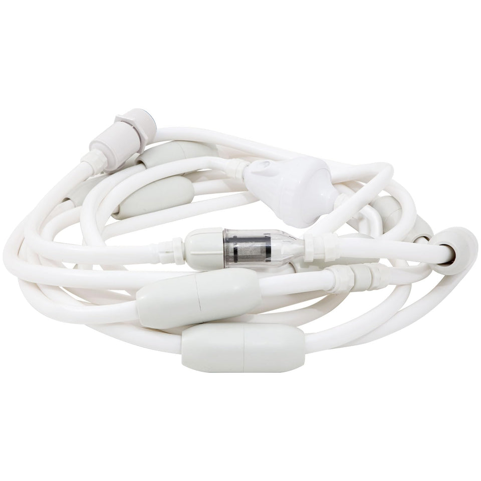 DWALE pool cleaner feed hose back-up valve improves reliability during cleaning
