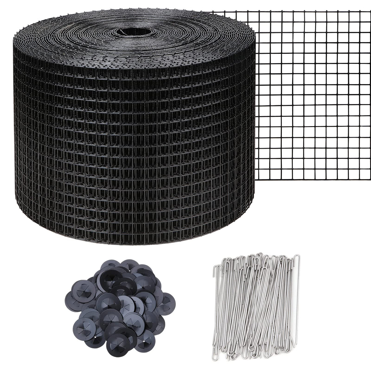 DWALE solar panel bird guard roll showing 100 ft length and 1/2 inch mesh