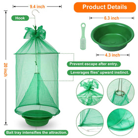 Dwcom Trap cleaning brush included for quick outdoor maintenance.