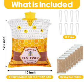 Dwcom Trap bait activation with water releasing inviting scent to lure flies