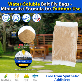 Dwcom Trap big fly traps bags 4-pack disposable design for easy cleanup