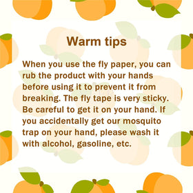 Dwcom Trap fly strips outdoor application on patio or garden