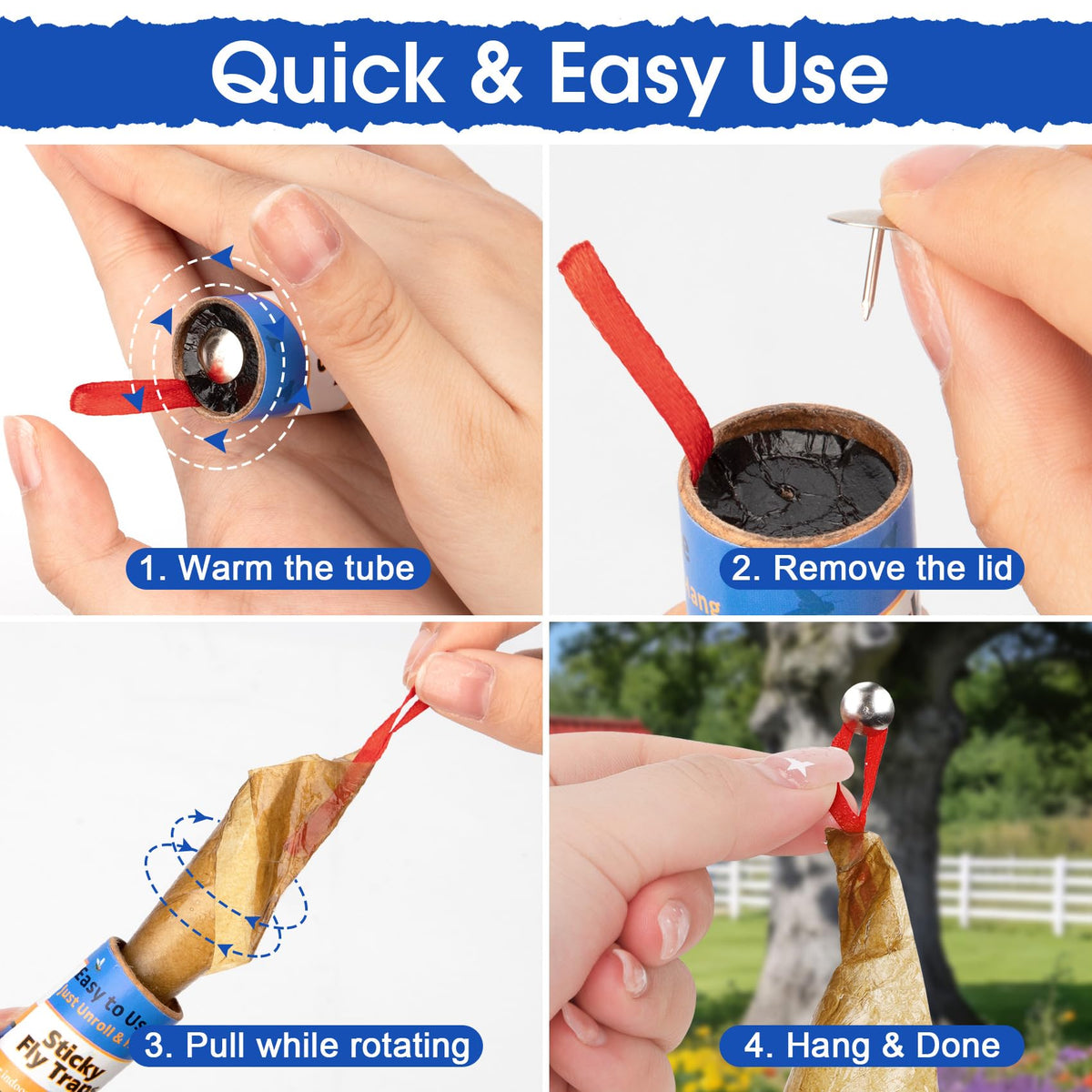 Dwcom Trap hanging pin in use highlights simple installation.