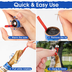 Dwcom Trap hanging pin in use highlights simple installation.