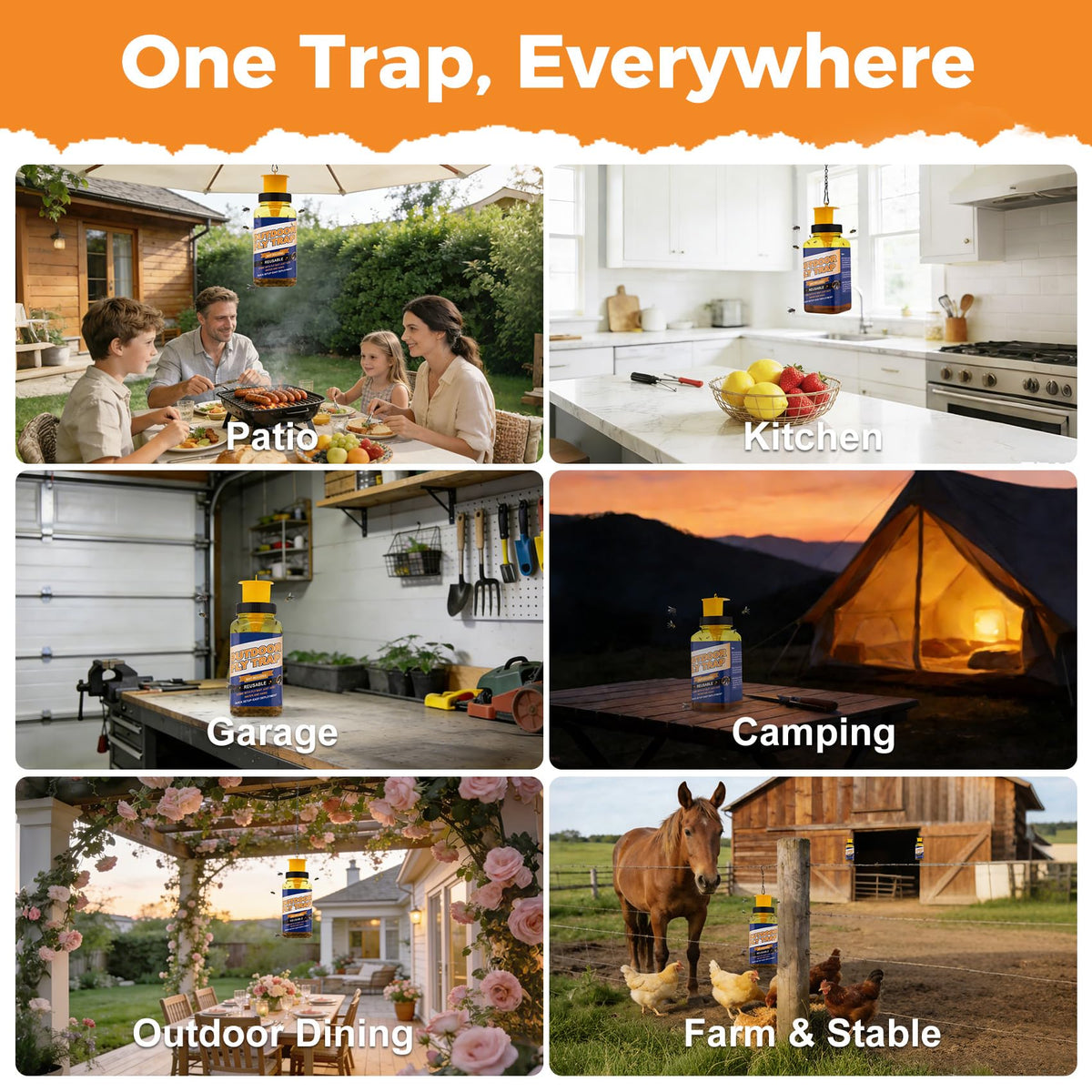 Dwcom Trap reusable trap ready to empty, rinse, and reuse