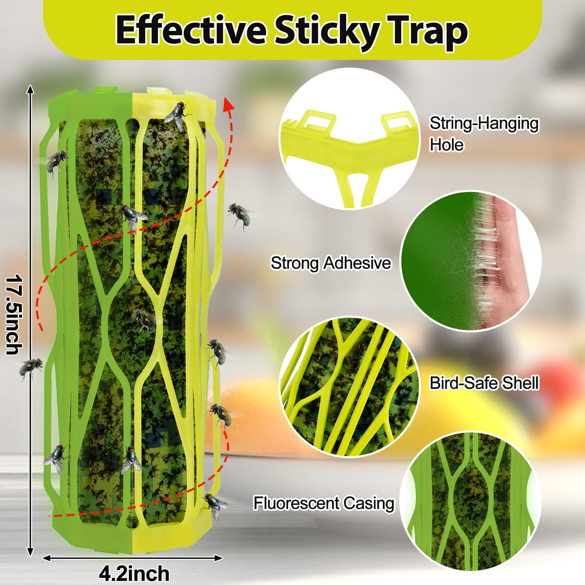 Dwcom Trap sticky paper assembly shows easy setup for pest control