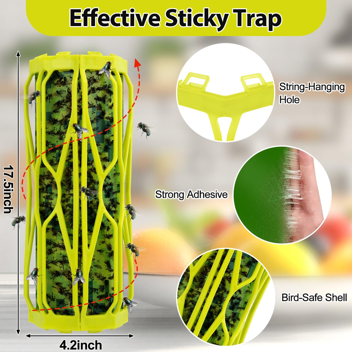 Dwcom Trap sticky paper installation shows easy assembly for quick setup.