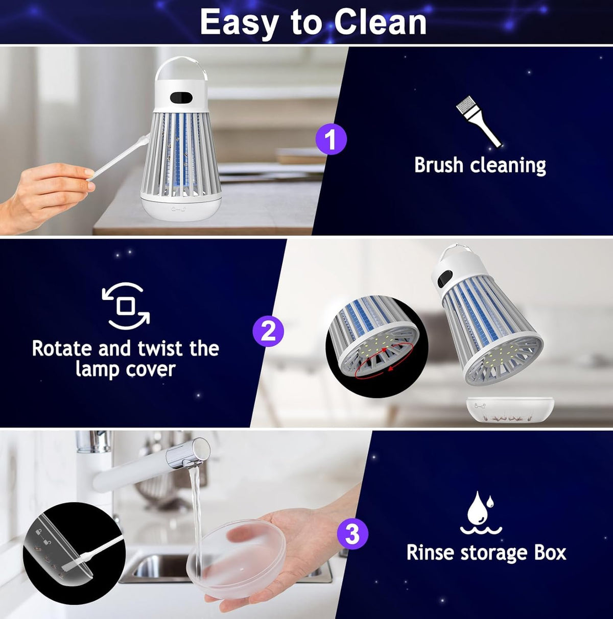 Dwcom Trap storage box collects mosquito remains for cleanup