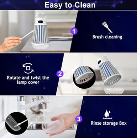 Dwcom Trap storage box collects mosquito remains for cleanup
