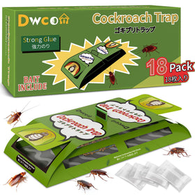 Dwcom Trap 18-pack roach traps packaging ready for easy setup
