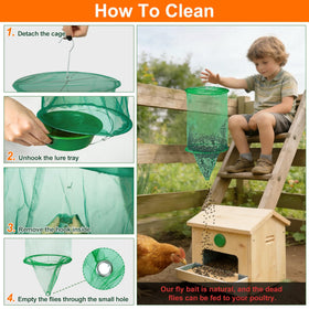 Dwcom Trap durable gauze and wire construction for long lasting.