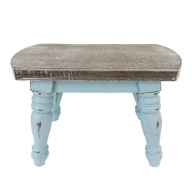 Dwellington Farmhouse Step Stool side view shows reinforced hardware for stability
