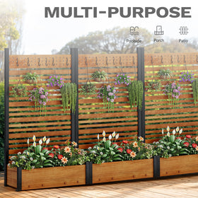DWVO built-in planter box on fence adds greenery along your outdoor space.