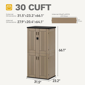 DWVO wood-like panels give rustic aesthetic for outdoor spaces.