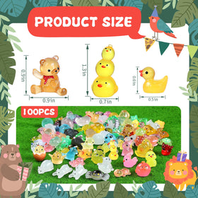 DWWPOO glow-in-the-dark resin animals add magical ambiance for outdoor displays.
