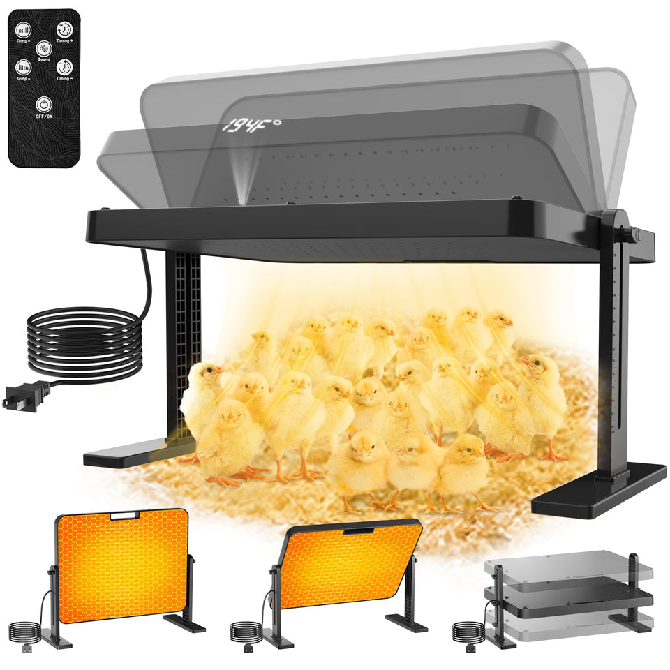 DXHAOSTET chicken brooder heat plate 200W provides steady warmth for newborn chicks.