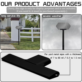 DXSIGN fiberglass rod stake durable weatherproof support for outdoor signs