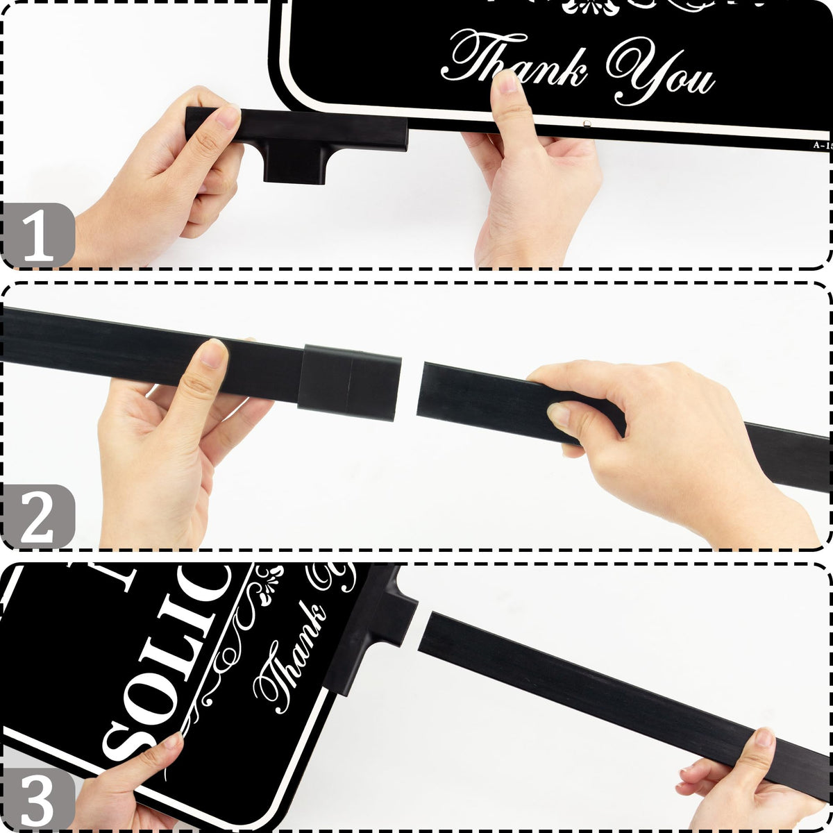 DXSIGN front yard display for doors and storefronts without soliciting signs.