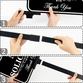 DXSIGN front yard display for doors and storefronts without soliciting signs.