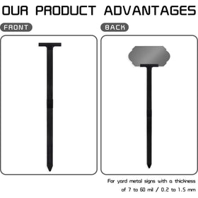 DXSIGN durable fiberglass stake withstands outdoor weather
