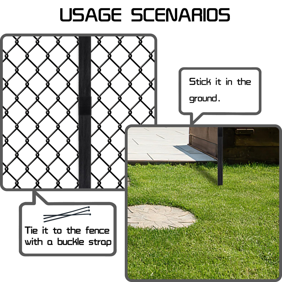 DXSIGN yard sign stake complements outdoor spaces with clean design