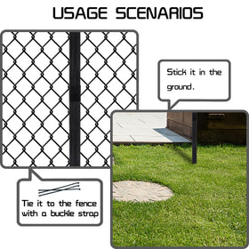 DXSIGN yard sign stake complements outdoor spaces with clean design