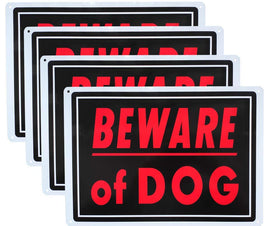 Dxyizus signs Beware of Dog 14x10 sign on fence boosts visibility