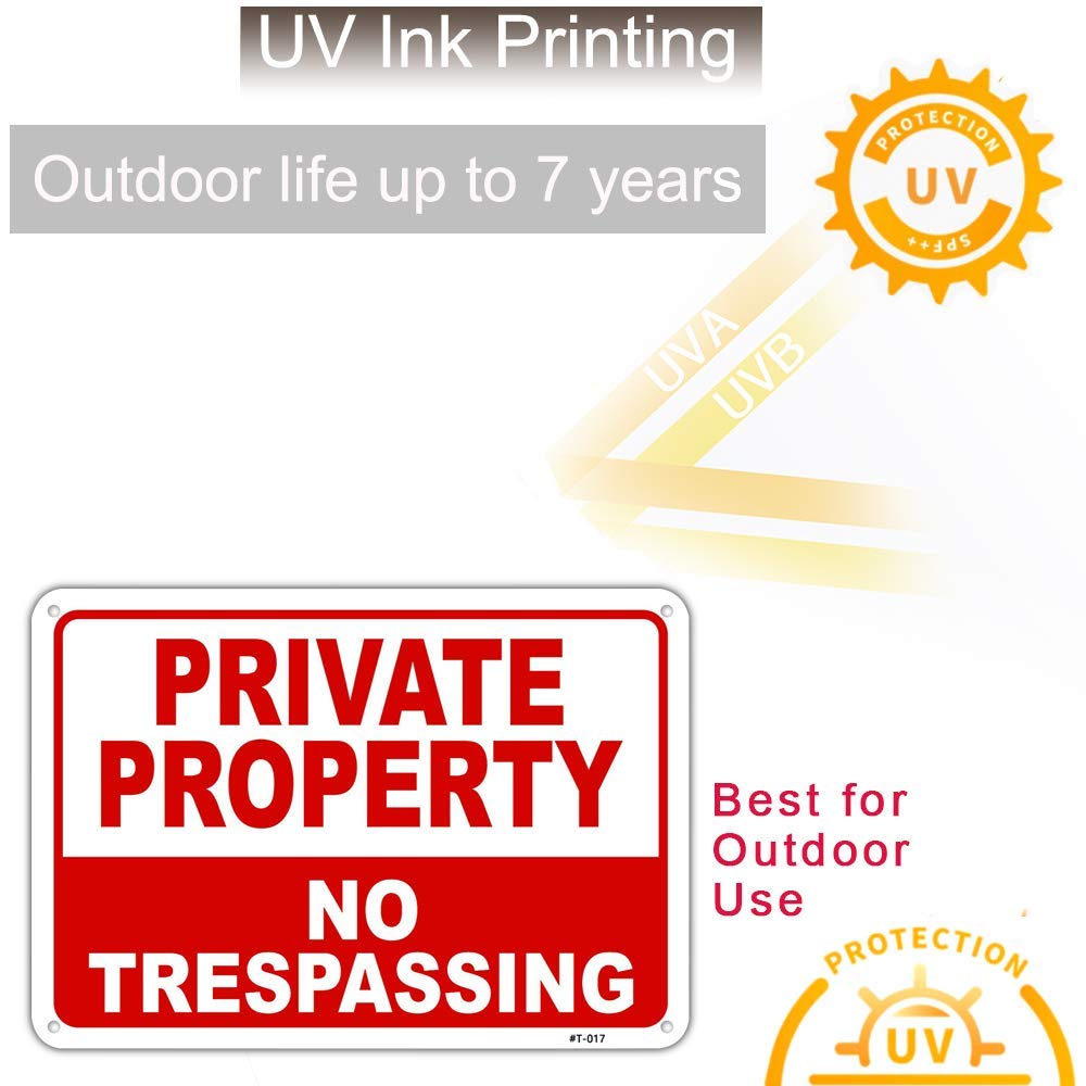 Dxyizus easy-install sign with four pre-drilled holes for quick mounting.