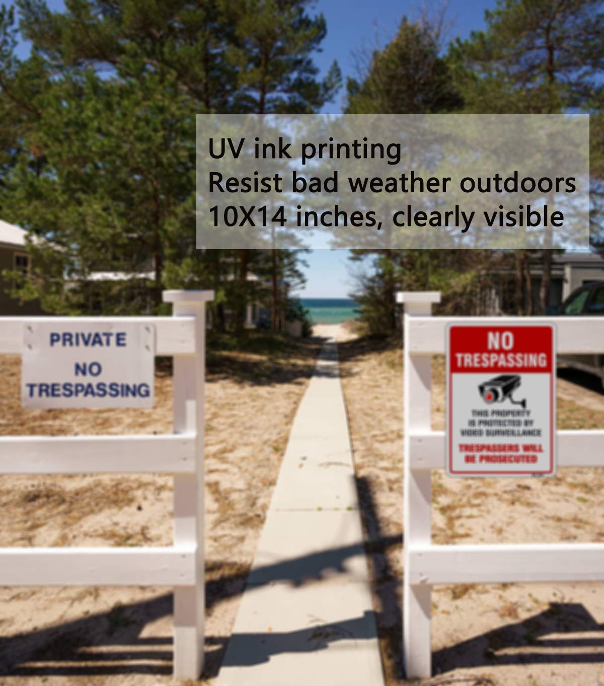 Dxyizus two-pack value sign set covers multiple entrances effectively.