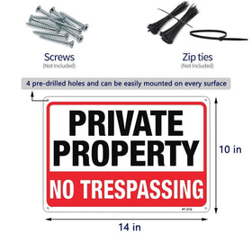 Dxyizus Signs four-pack signage ready for home installation.