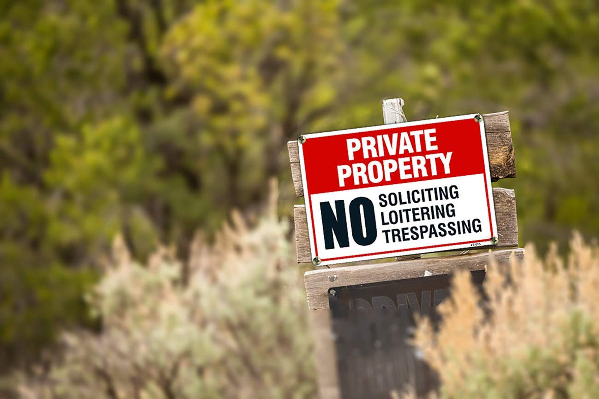 Dxyizus Signs no loitering sign 10x14 weatherproof for curb appeal and safety