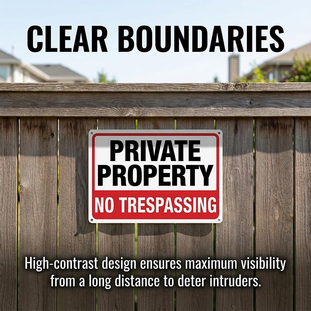 Dxyizus Signs outdoor signage for home and business perimeters