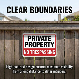 Dxyizus Signs outdoor signage for home and business perimeters