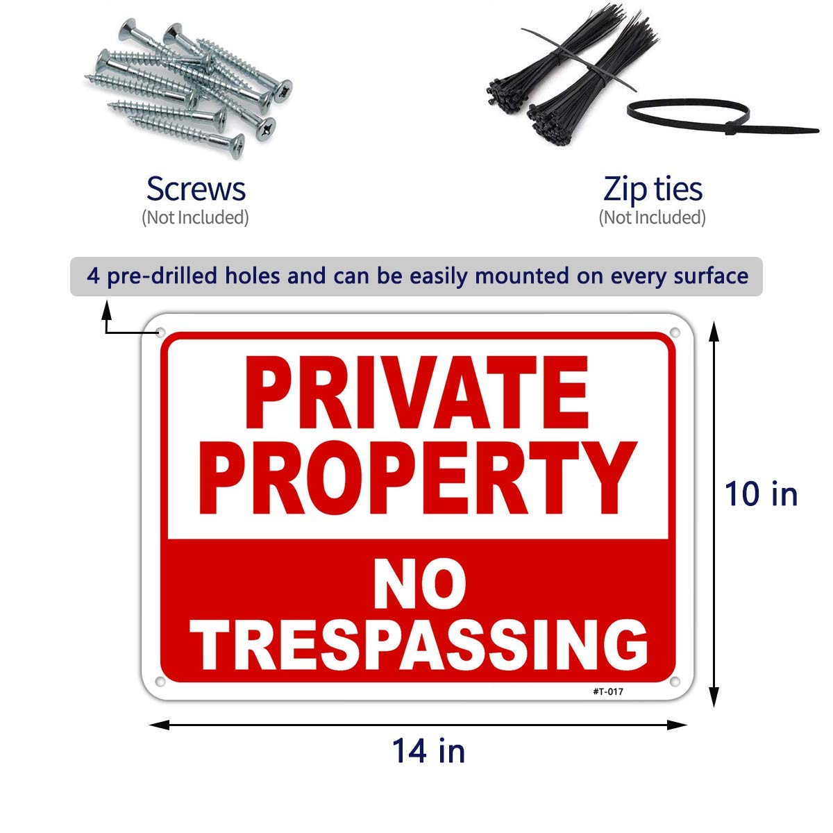 Dxyizus two-pack provides reliable exterior signage across multiple entrances.