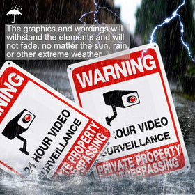 Dxyizus weatherproof outdoor sign withstands rain and sun.