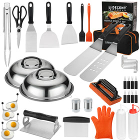 DY DECENT FAMILY 40-piece griddle kit displayed for versatile outdoor cooking